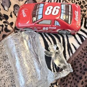 Coca-Cola Race Car Tin with Barcode Label